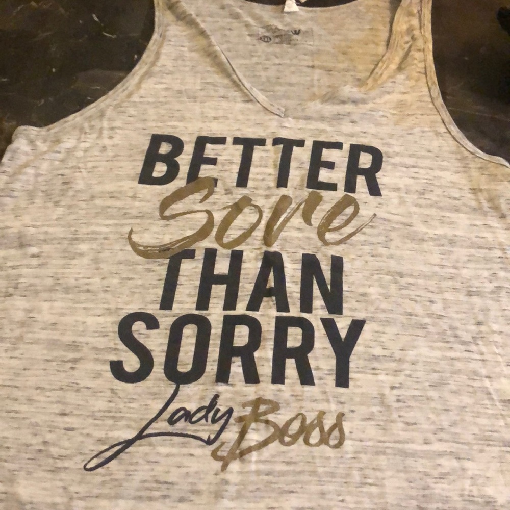 Lady boss workout tank